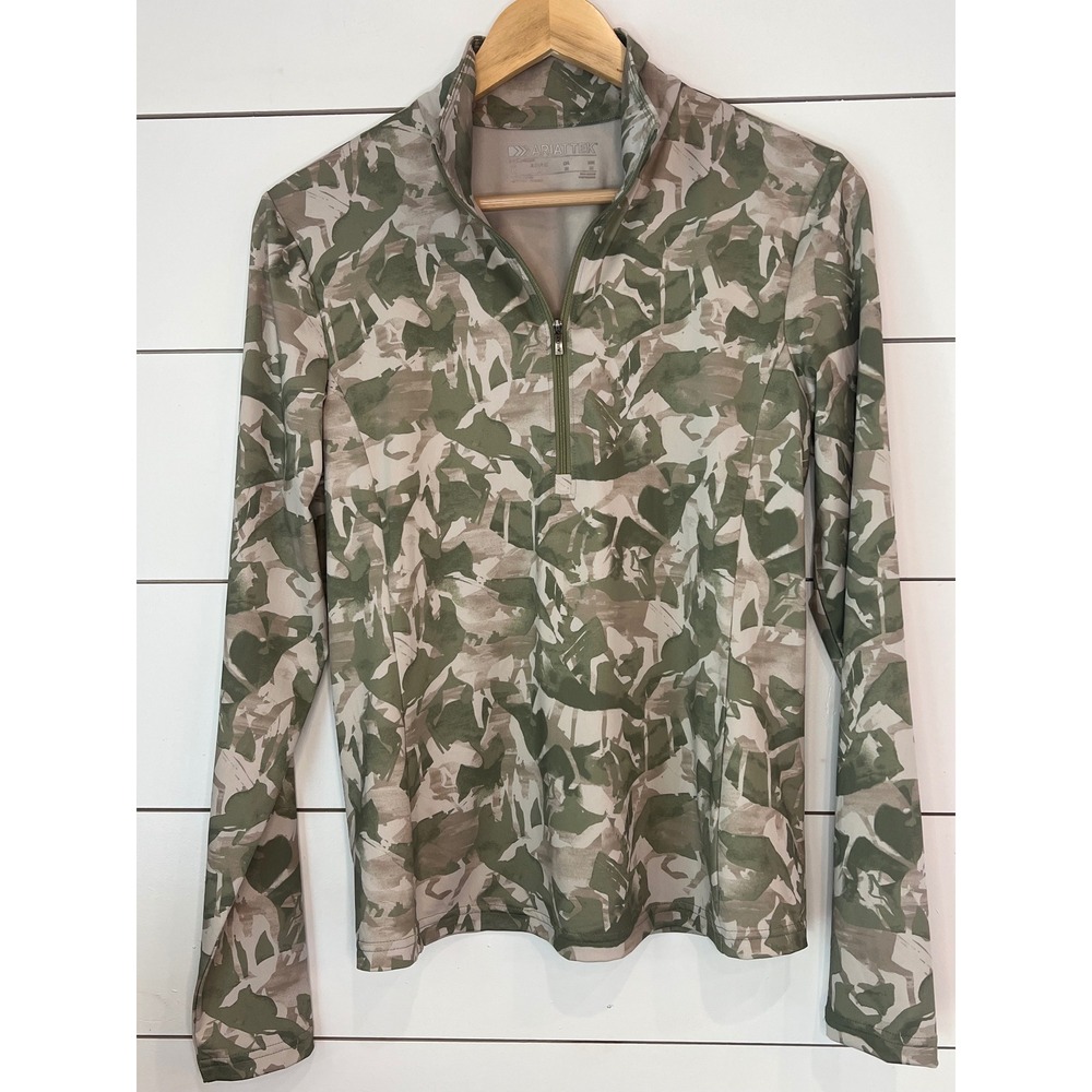 Ariat AriatTEK Quarter Zip Performance Top Camo med equestrian western active